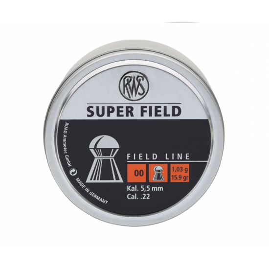 RWS Super Field Field Line 5.5mm 1.03g, 15.9gr lencse léglövedék